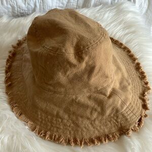 NWOT bucket hat. Camel color. Canvas material